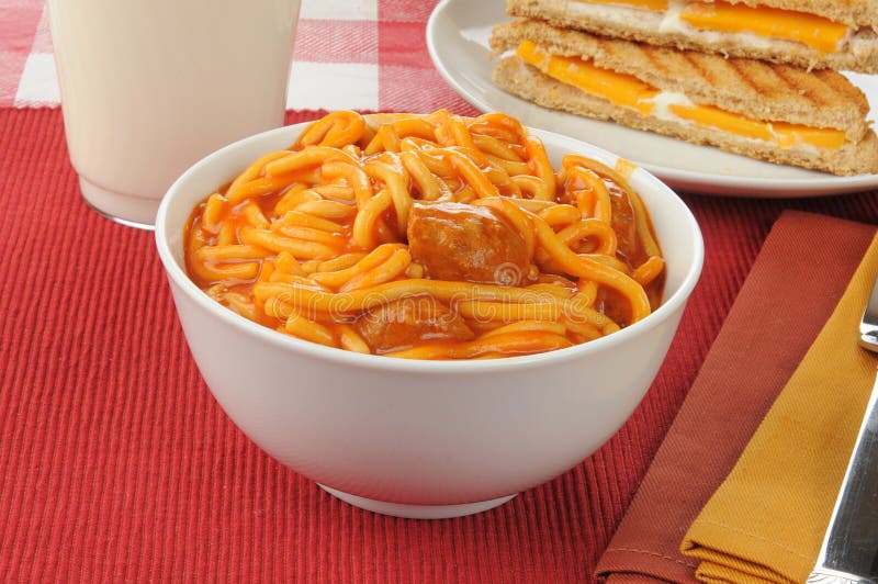 Bowl of Spaghetti and Meatballs Stock Photo Image of tomato