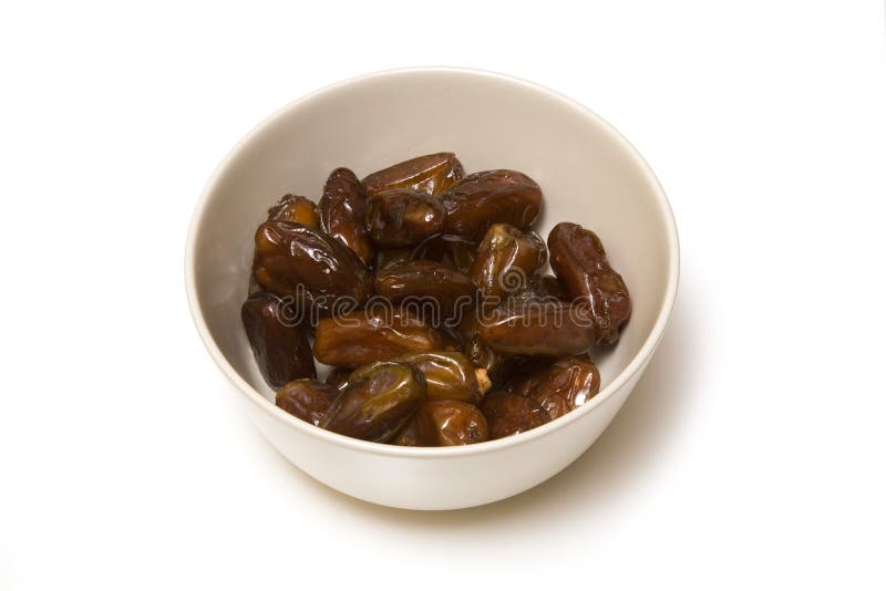 Bowl of sweet dates stock photo. Image of natural, closeup 3721072