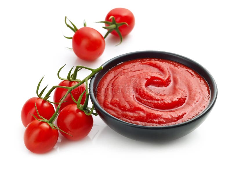 Bowl of tomato sauce or ketchup