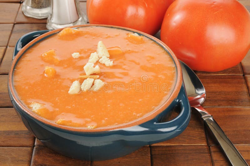 Hot bowl of soup stock photo. Image of healthy, golden 16887638