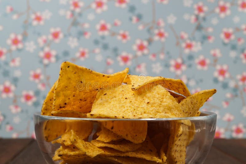 Bowl of tortilla chips stock photo. Image of nachos, flavour 44954562