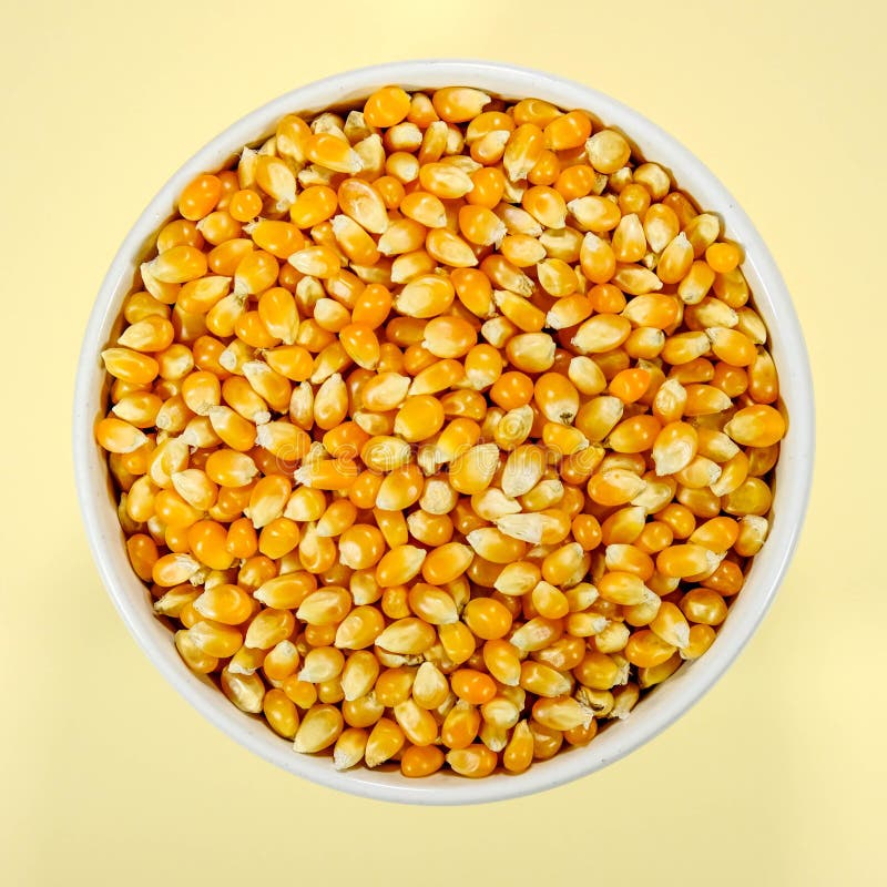 Bowl of Uncooked Popcorn Maize Stock Photo Image of fibre, drink
