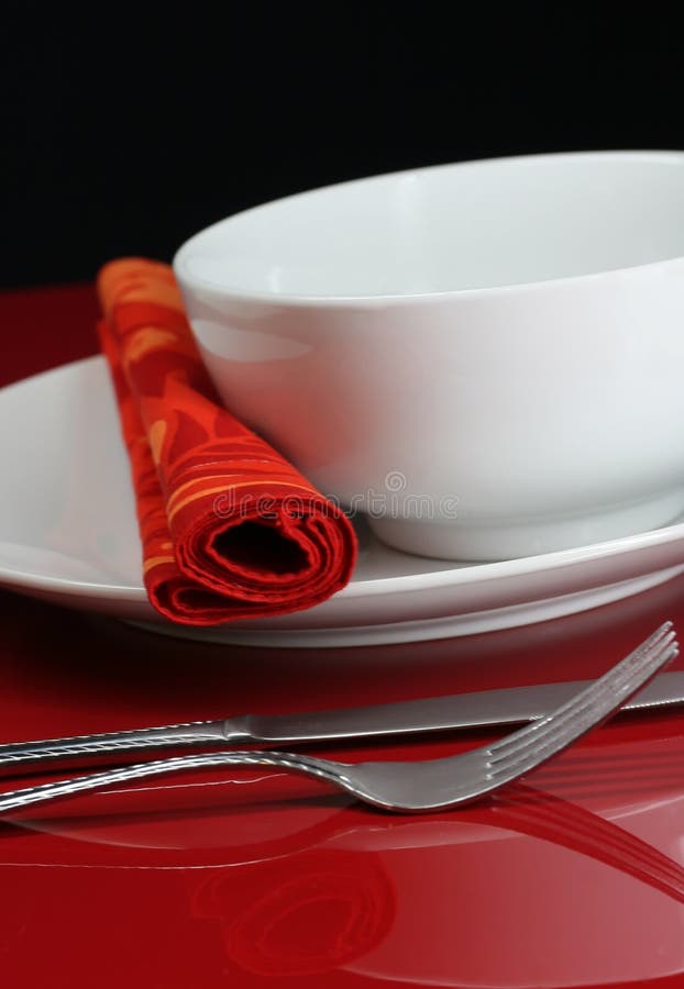 Bowl and Utensils stock image. Image of dinning, decorate 4098913