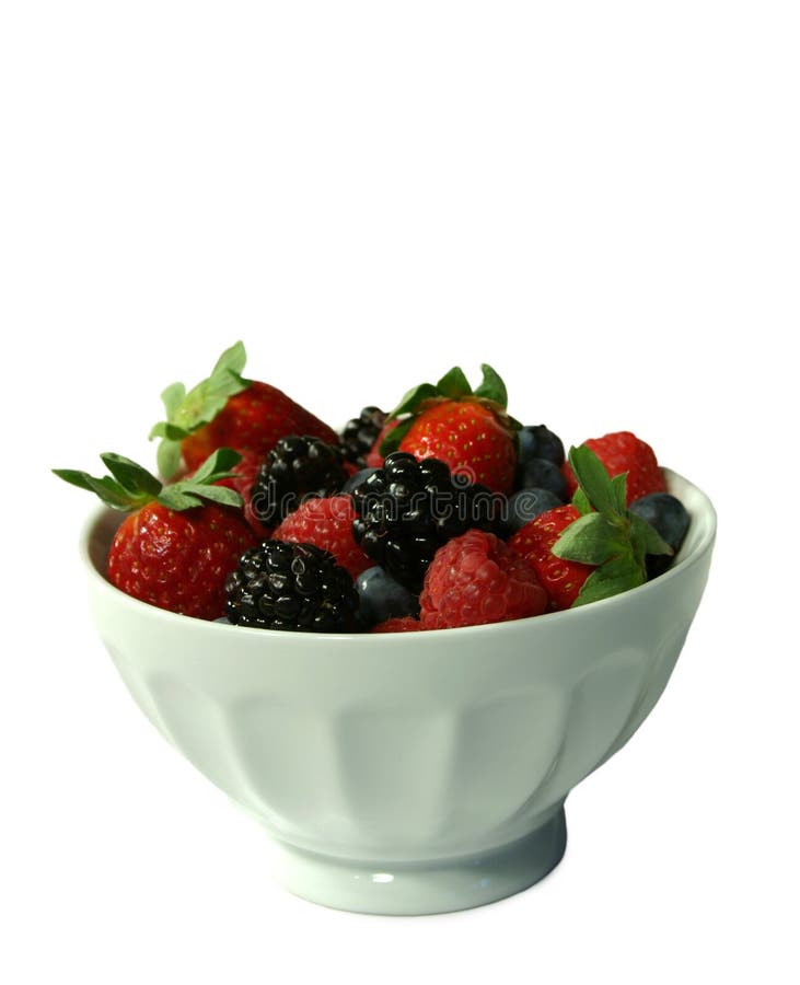 Bowl of a Variety of Berries Stock Image Image of healthy, berries