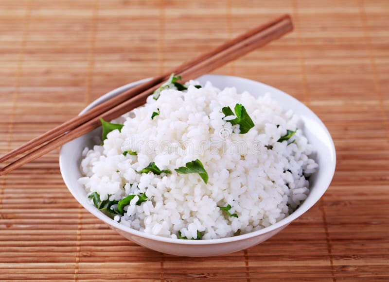 Bowl of white rice