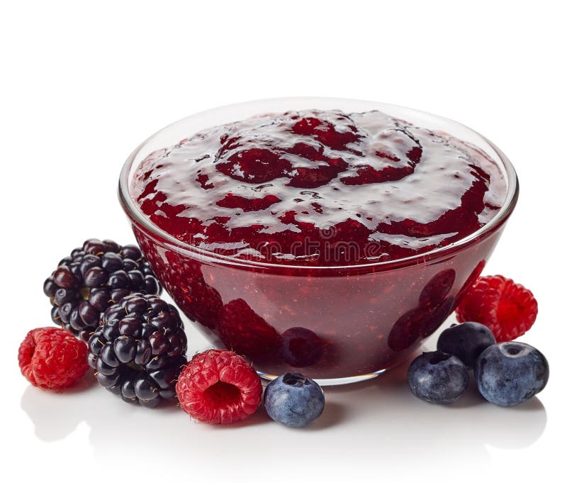Bowl of wild berry jam