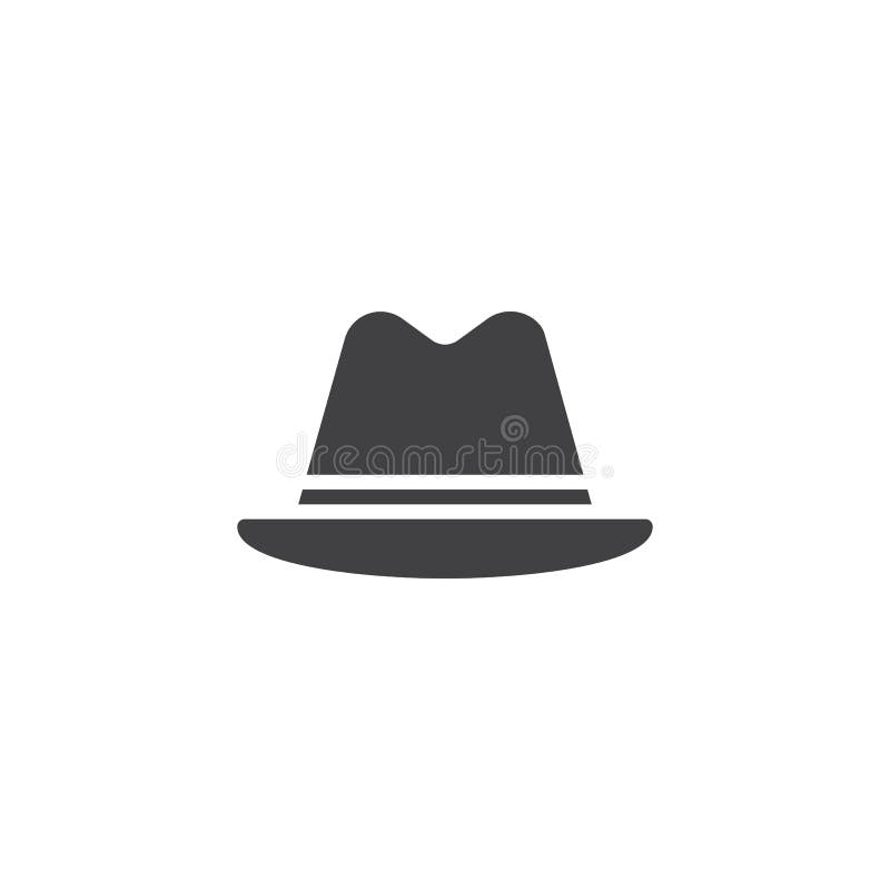Bowler hat vector icon stock vector. Illustration of logo - 126499268