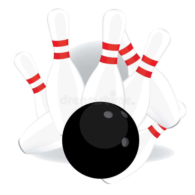Bowling Ball Hit Pins Stock Illustrations 2,031 Bowling Ball Hit Pins