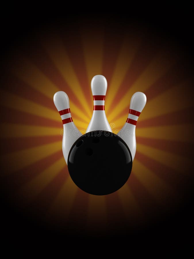 Orange Ball Bowling Pins Stock Illustrations 51 Orange Ball Bowling