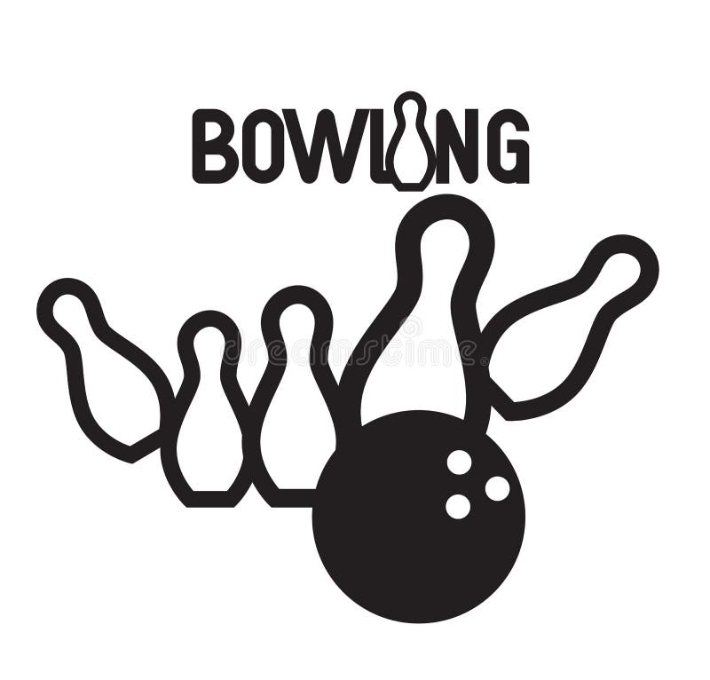 Bowling Logo Design stock vector. Illustration of league - 77594931