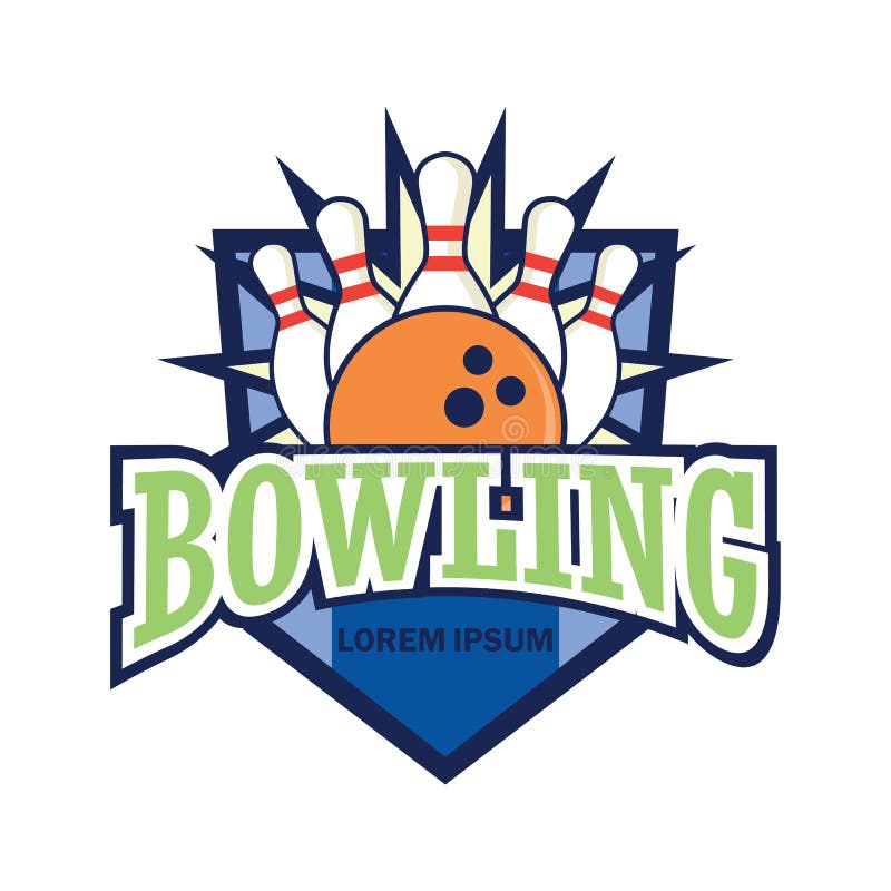 Bowling Logo with Text Space for Your Slogan / Tag Line Stock Vector ...