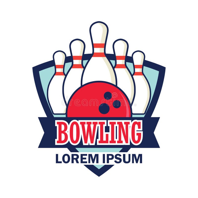 Bowling Logo with Text Space for Your Slogan / Tag Line Stock Vector ...