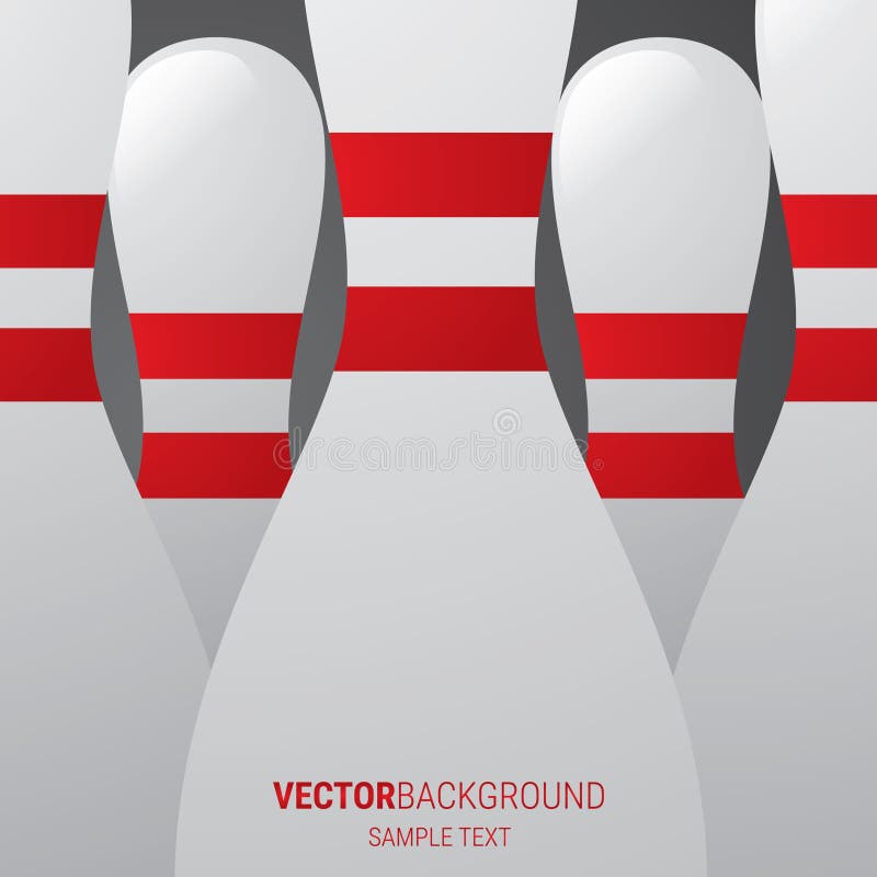 A Bowling Pin Wallpaper Illustration. Stock Illustration - Illustration