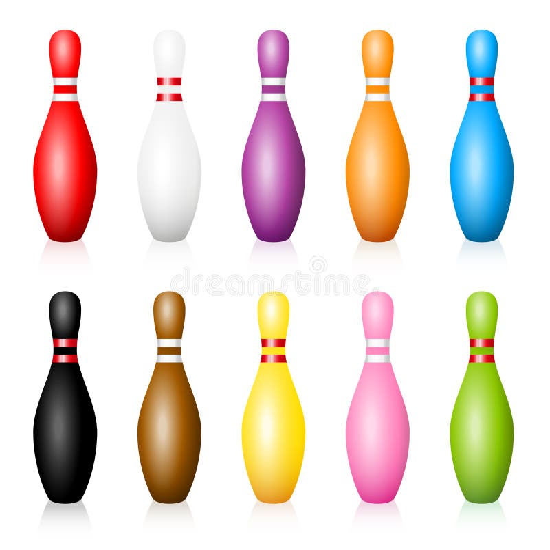 Bowling Pins Color Set