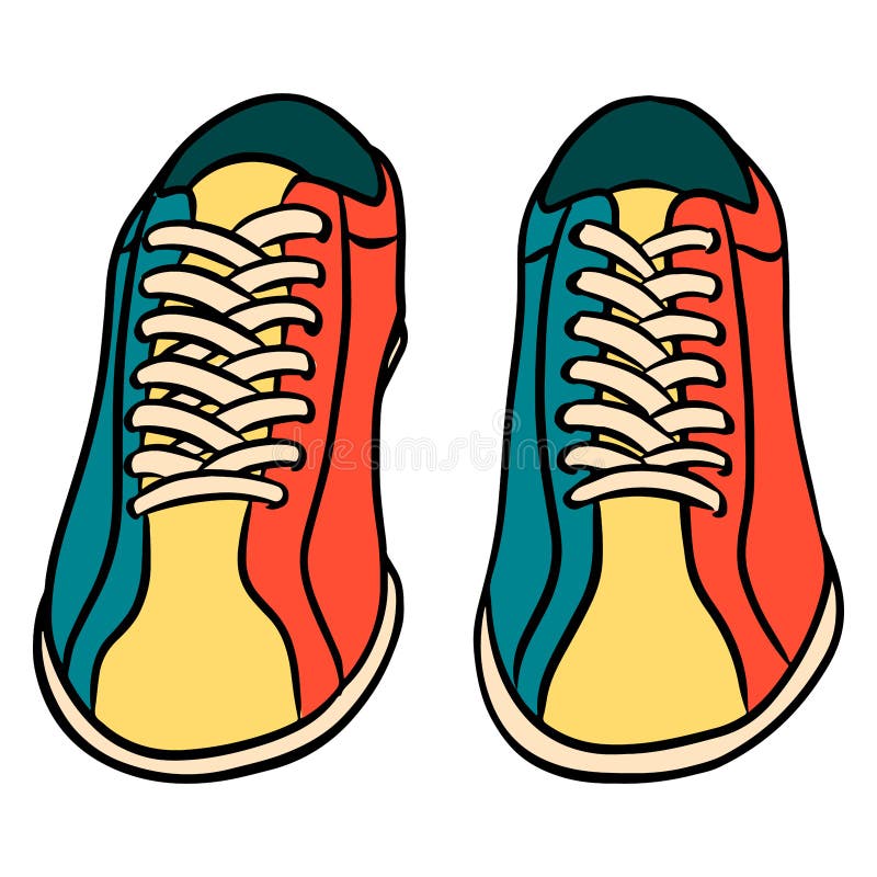 Bowling Shoes. Shoes for the Game. Required for Bowling. Bowling Club.  Cartoon Style Stock Vector - Illustration of clipart, object: 216928401