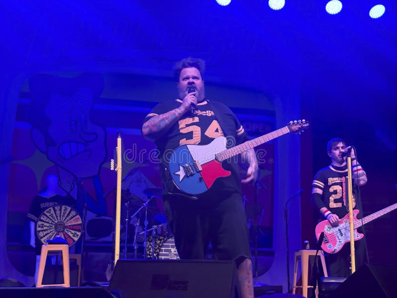 Jaret Riddick and Rob Felicetti - Bowling For Soup royalty free stock image