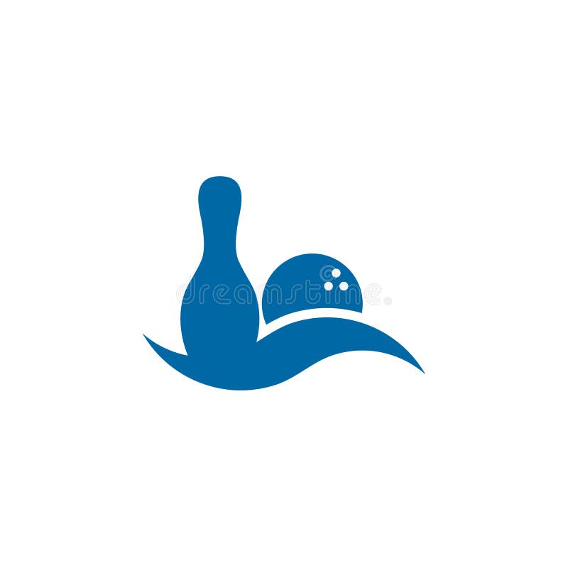 Bowling Sport Competition Logo Design Stock Vector Illustration of