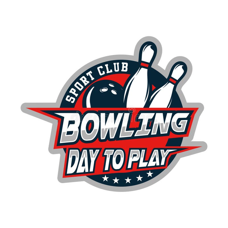 Bowling Sport logo design vector royalty free illustration