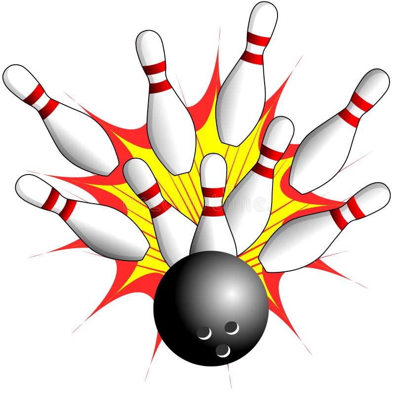 Isolated Bowling - Strike Illustration Stock Illustration ...
