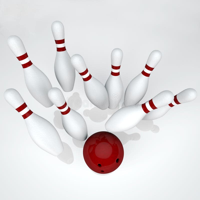 Bowling the strikes stock illustration. Illustration of glass 8578507