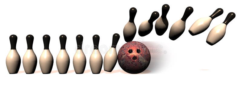 Bowlingspiel-Rand lizenzfreie abbildung Bowlingspiel-Rand lizenzfreie abbildung
