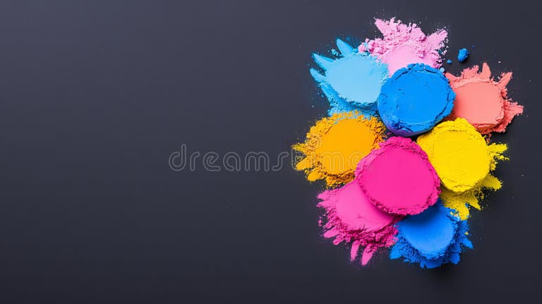holi festival paint stain