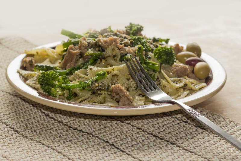 Bowtie Pesto stock photo. Image of kitchen, basil, farfalline - 52712476