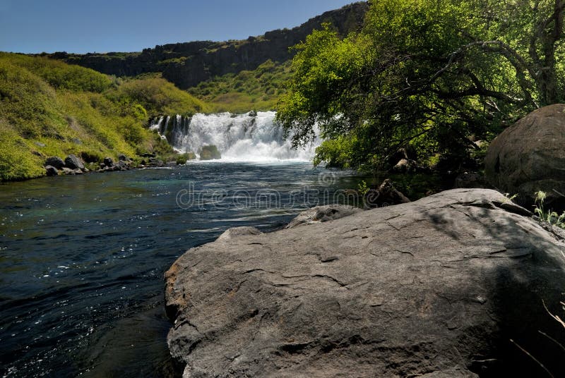 Box Canyon Falls Idaho stock image. Image of trees, water 24868219