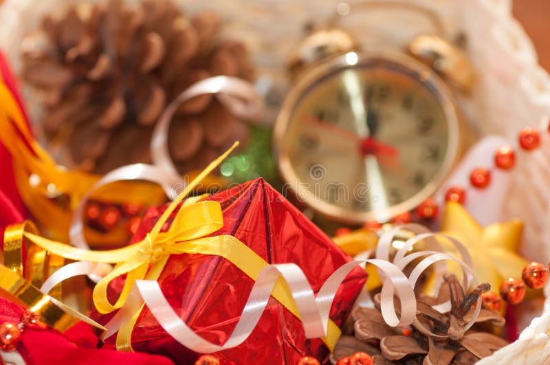 Box with Christmas Toys and Gifts Stock Photo Image of tradition