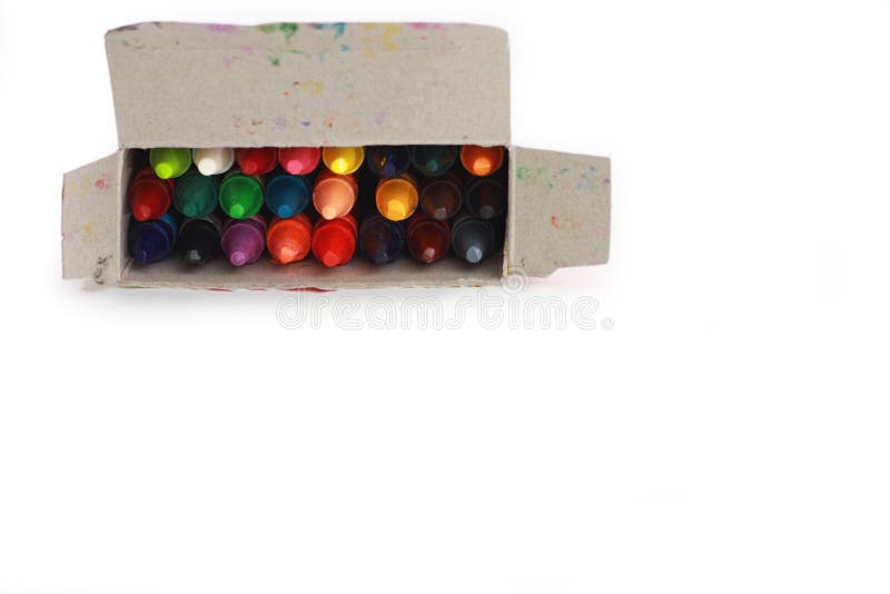 Box Of Crayons Picture. Image 5899026