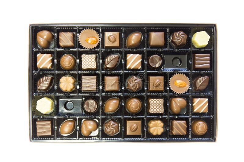 Box of delicious chocolates box