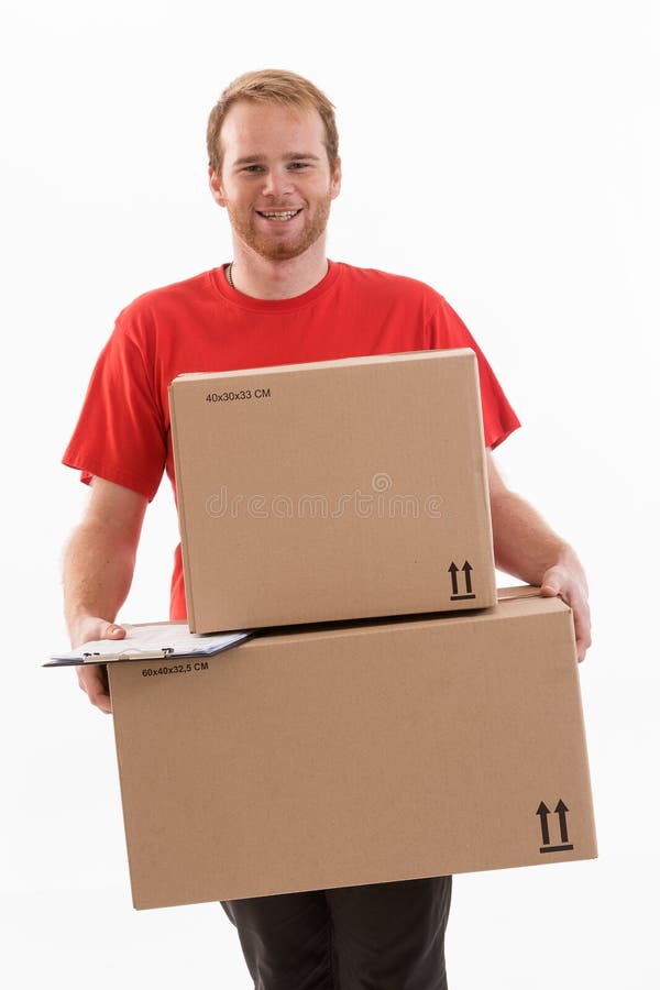 Box delivery services stock photo. Image of industry 64626068