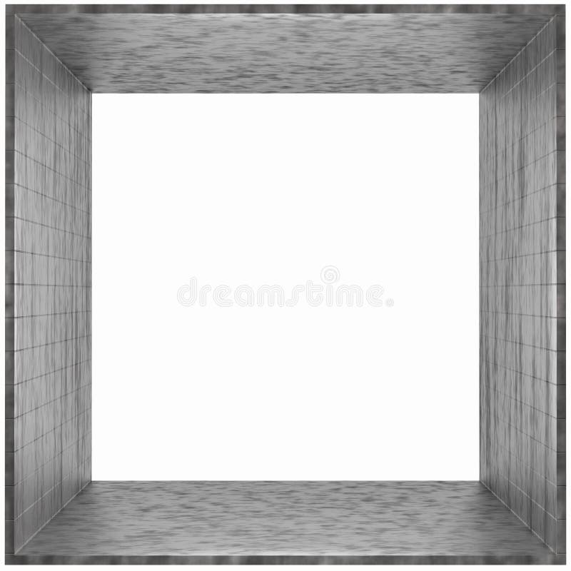 Box Frame Gray cardboard stock illustration. Illustration of open - 1056089