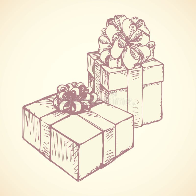 150+ Open Gift Box Sketch Stock Illustrations, Royalty-Free Vector