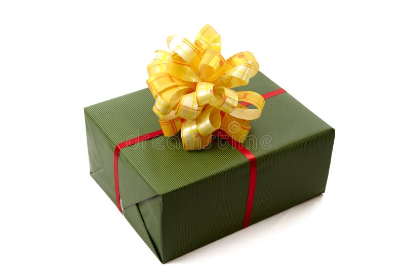 box julgreen royaltyfri bild box julgreen royaltyfri bild