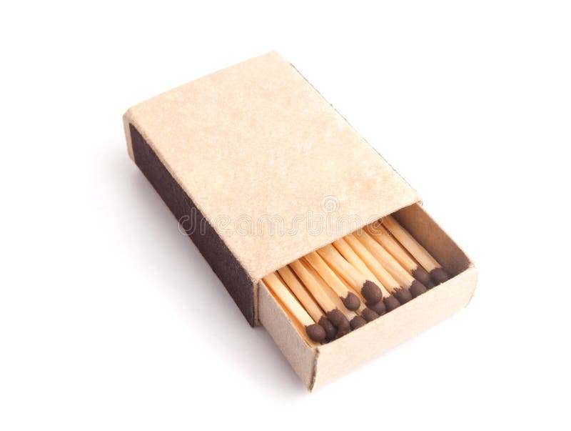Box of matches stock photo. Image of matchstick, white 25387954