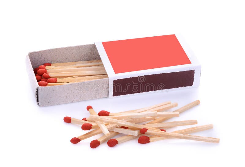 Box of Matches Isolated on White Stock Image Image of flammable, background 79082031