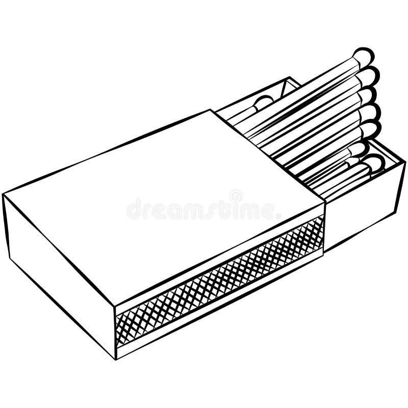 Matches line icon. stock vector. Illustration of draw 94421295