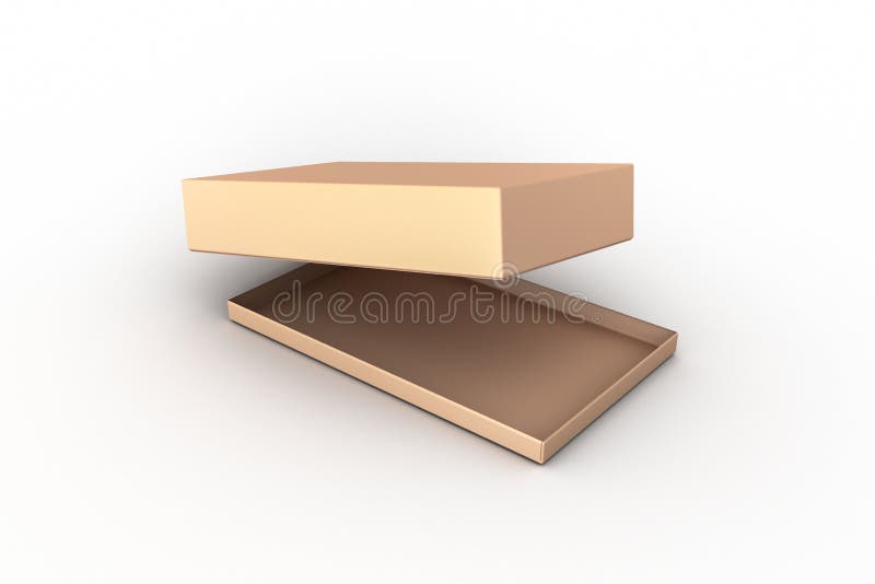 Download Box Mockup With Golden Yellow Color On White Stock Illustration Illustration Of Realistic Packet 169695159 PSD Mockup Templates