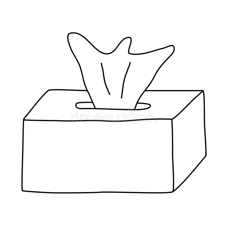 https://thumbs.dreamstime.com/b/box-paper-tissue-napkins-wet-wipes-doodle-style-flat-vector-outline-coloring-book-illustration-kids-292290585.jpg