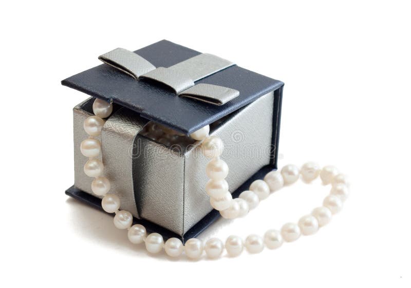 Box with pearls