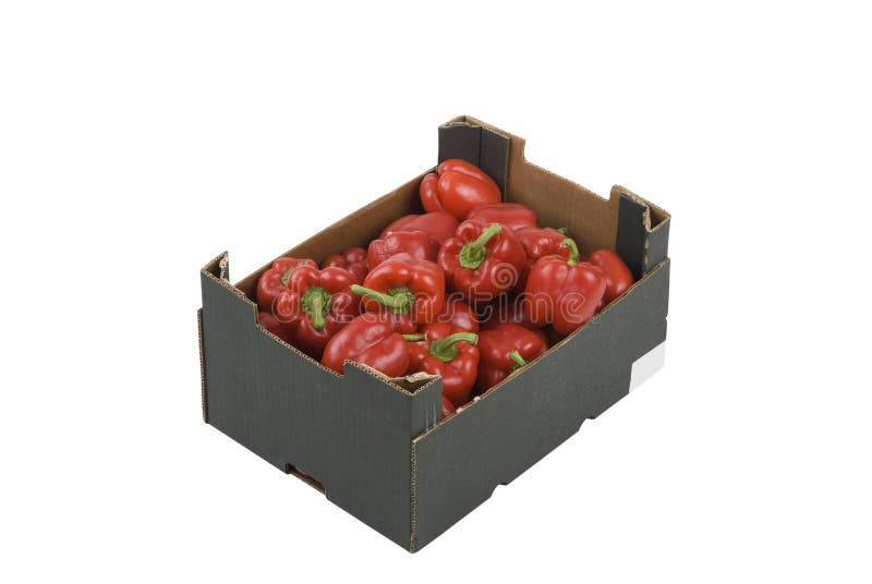 Box of Peppers stock image. Image of peppers, vitamin 17296219