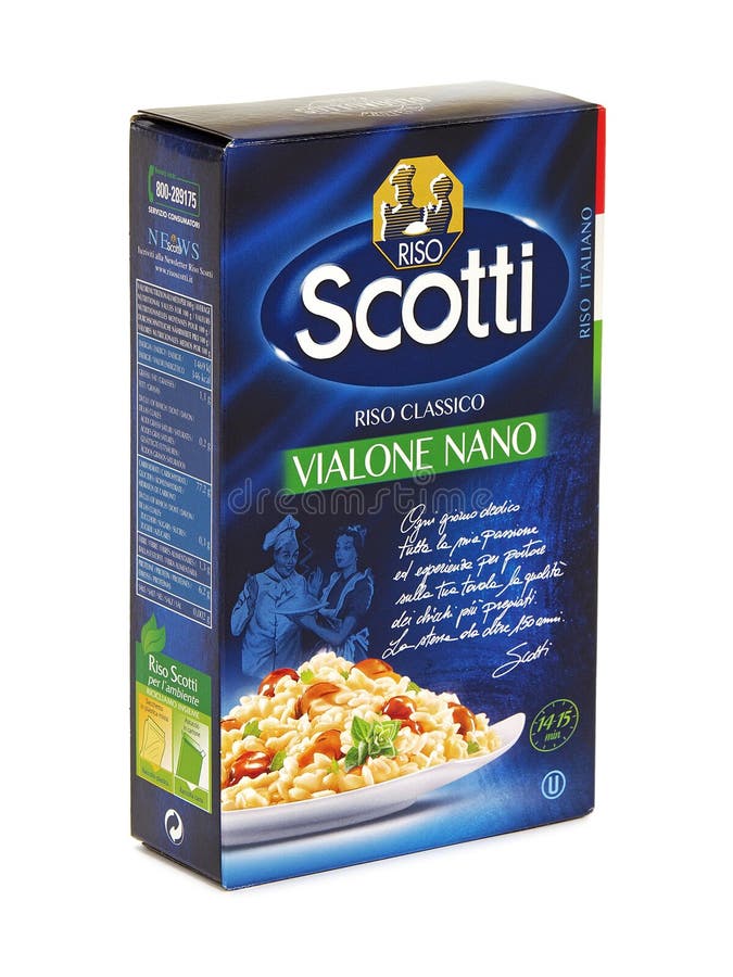 Box of Riso Scotti Vialone Nano classic rice