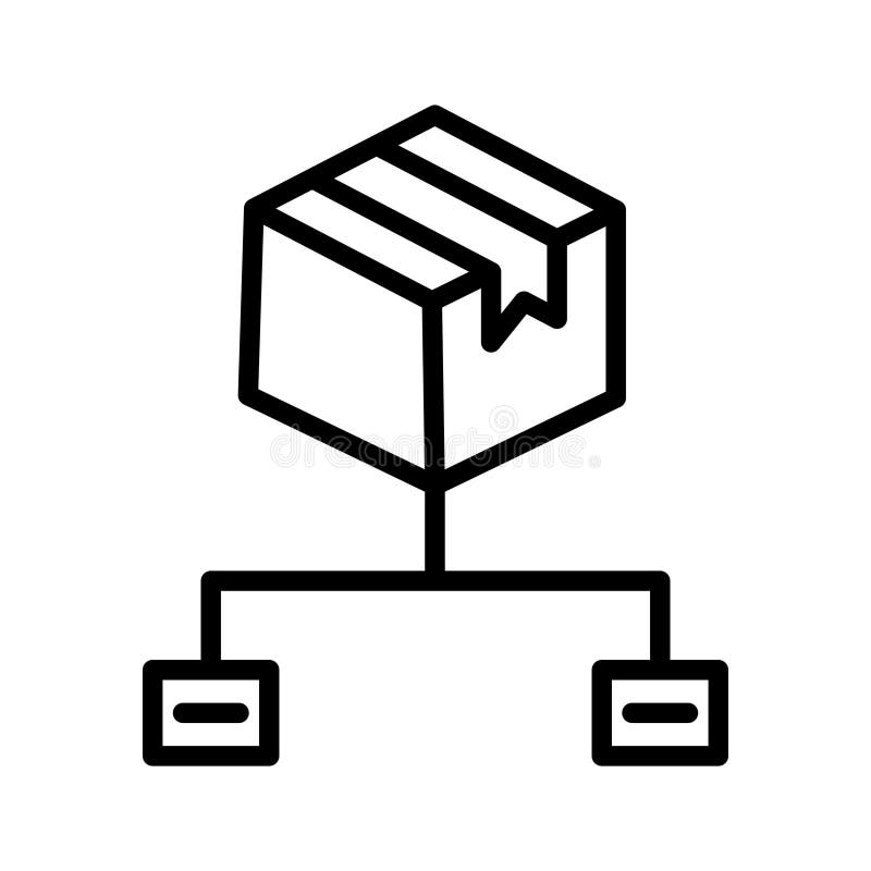 Box sharing Isolated Vector icon which can easily modify or edit stock illustration
