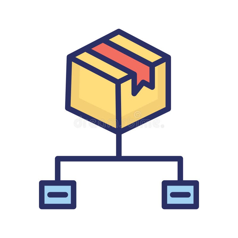 Box sharing Isolated Vector icon which can easily modify or edit royalty free illustration
