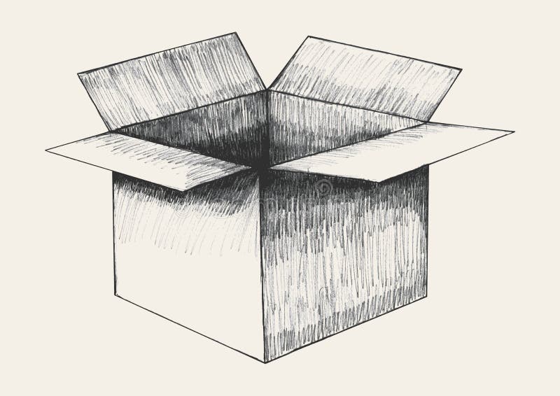Open Box Sketch Stock Illustrations – 2,342 Open Box Sketch Stock