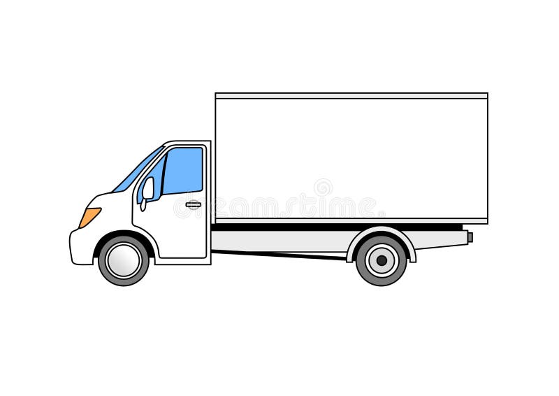 Box Van stock illustration. Illustration of lorry, deliver 14573628