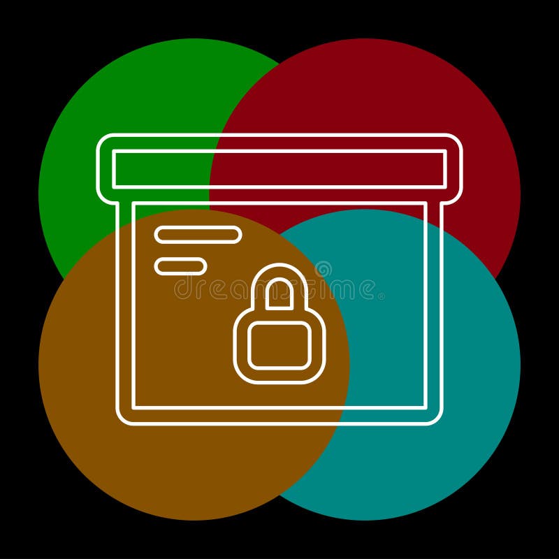 Box vector icon royalty free illustration