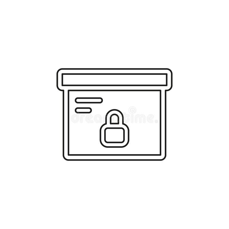 Box vector icon royalty free illustration