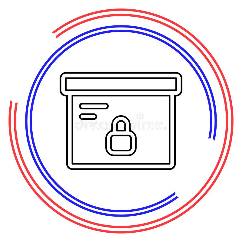 Box vector icon royalty free illustration